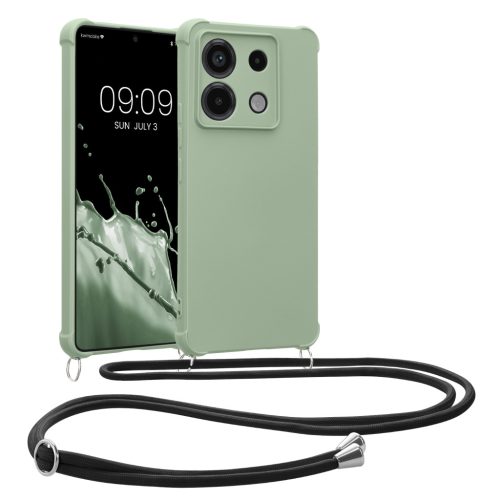 Husa cu jnur Xiaomi Redmi Note 13 Pro 5G, Verde deschis, Silicon, KWM000020NG004C