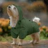 Pelerina de ploaie cu gluga pentru caini Navaris, impermeabila, L, verde, NAV000039UR004C