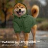 Pelerina de ploaie cu gluga pentru caini Navaris, impermeabila, M, verde, NAV000039UR006C