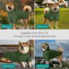 Pelerina de ploaie cu gluga pentru caini Navaris, impermeabila, M, verde, NAV000039UR006C