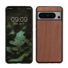 Husa Google Pixel 8 Pro, Maro, Lemn/Silicon, KWM0000208Y004C
