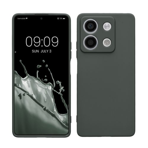 Husa Xiaomi Redmi Note 13, Verde inchis, Silicon, KWM000020LK007C