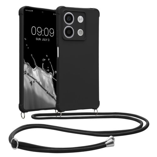 Husa cu jnur Xiaomi Redmi Note 13, Negru, Silicon, KWM000020NC003C