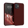 Husa Apple iPhone 12 Mini, Rosu inchis, Silicon, KWM000011JO067C