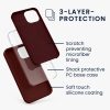 Husa Apple iPhone 13 Mini, Rosu inchis, Silicon, KWM000013OU058C