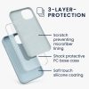 Husa Apple iPhone 13, Albastru deschis, Silicon, KWM000013OV099C