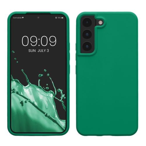 Husa Samsung Galaxy S22, Verde, Silicon, KWM000014GR077C