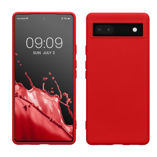 Husa Google Pixel 6a, Rosu, Silicon, KWM000015OO018C