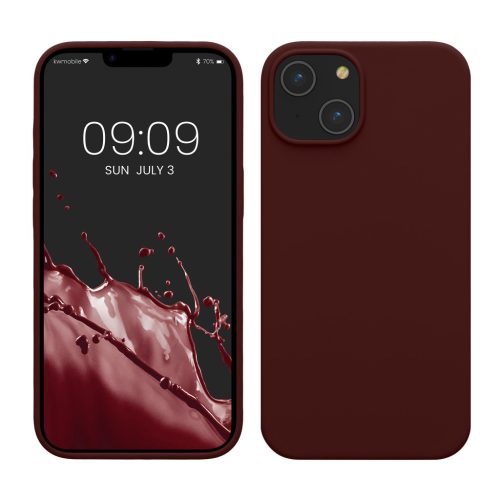 Husa Apple iPhone 14, Rosu inchis, Silicon, KWM000016NI042C