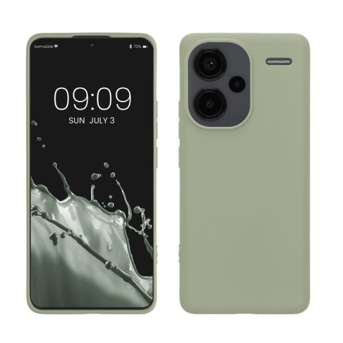 Husa Xiaomi Redmi Note 13 Pro Plus 5G, Verde deschis, Silicon, KWM000020KI005C