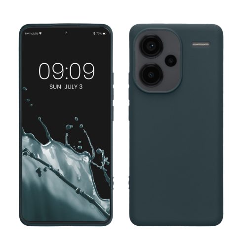 Husa Xiaomi Redmi Note 13 Pro Plus 5G, Verde inchis, Silicon, KWM000020KI007C
