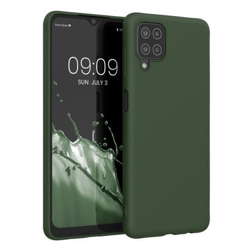 Husa Samsung Galaxy A12, Verde inchis, Silicon, KWM000012BL066C