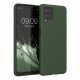 Husa Samsung Galaxy A12, Verde inchis, Silicon, KWM000012BL066C