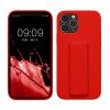 Husa Apple iPhone 12/iPhone 12 Pro, Rosu, Silicon, KWM000015WF008C