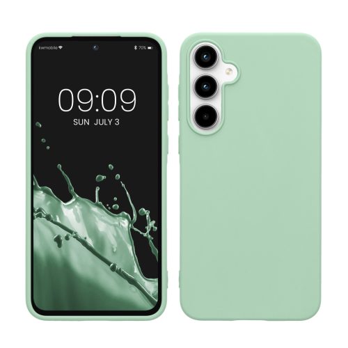 Husa Samsung Galaxy A55 5G, Verde deschis, Silicon, KWM000021MG021C