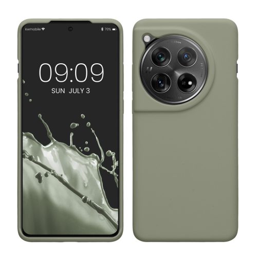 Husa OnePlus 12, Verde deschis, Silicon, KWM000022QC007C