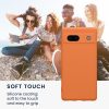 Husa Google Pixel 7a, Portocaliu, Silicon, KWM000019YF036C