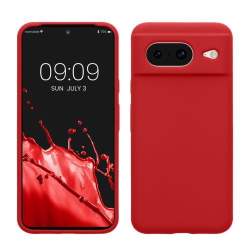 Husa Google Pixel 8, Rosu, Silicon, KWM000020JF032C