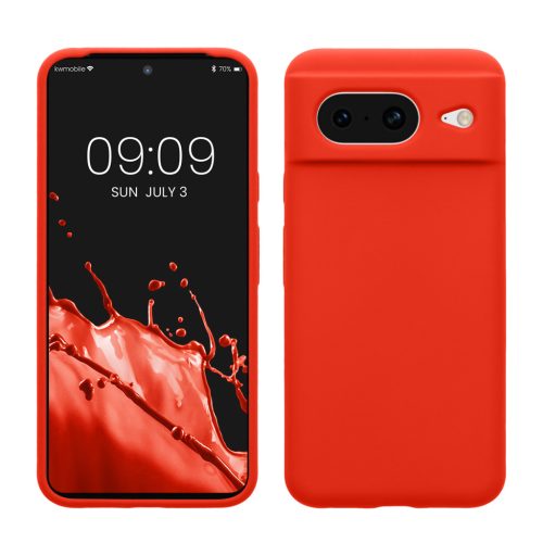Husa Google Pixel 8, Portocaliu, Silicon, KWM000020JF033C