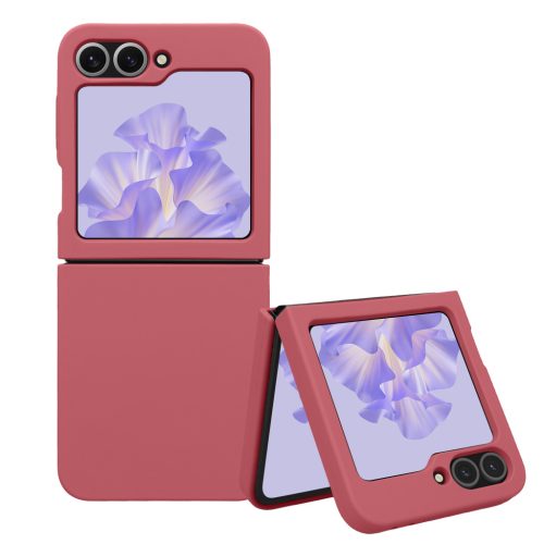 Husa Samsung Galaxy Z Flip6, Roz inchis, Silicon, KWM000021SK003C