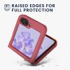 Husa Samsung Galaxy Z Flip6, Roz inchis, Silicon, KWM000021SK003C