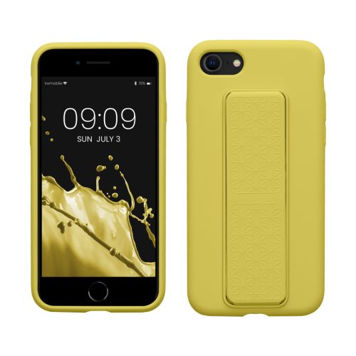 Husa Apple iPhone SE (2022)/iPhone SE (2020)/iPhone 8, Galben, Silicon, KWM000015WB006C
