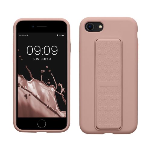 Husa Apple iPhone SE (2022)/iPhone SE (2020)/iPhone 8, Roz deschis, Silicon, KWM000015WB008C