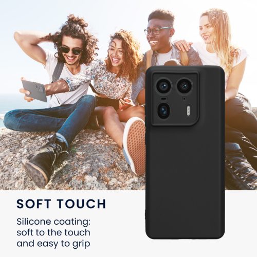 Husa Motorola Edge 50 Ultra, Negru, Silicon, KWM000022SW001C