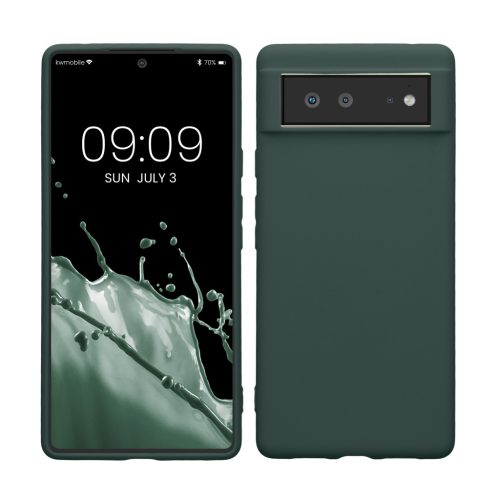 Husa Google Pixel 6, Verde inchis, Silicon, KWM000013DV048C