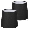 Set 2 Abajururi, E14, Negru/Alb, Navaris, NAV000012AE007C
