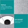 Set 2 Abajururi, E14, Gri/Alb, Navaris,  NAV000012AE009C
