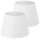 Set 2 Abajururi, E27, Alb/Alb, Navaris, NAV000012AF008C