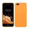 Husa Apple iPhone 5/iPhone 5s/iPhone SE, Portocaliu, Silicon, KWM000007UT015C