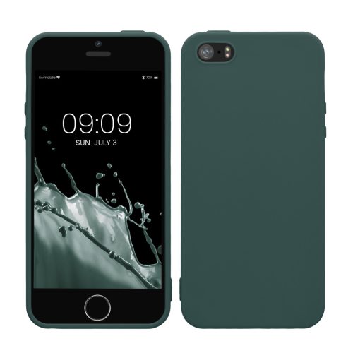 Husa Apple iPhone 5/iPhone 5s/iPhone SE, Verde, Silicon, KWM000007UT016C