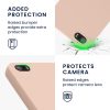 Husa Apple iPhone 5/iPhone 5s/iPhone SE, Crem, Silicon, KWM000007UT020C
