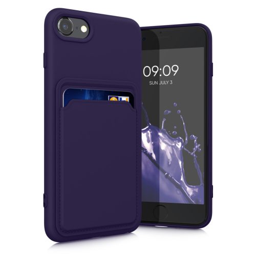 Husa Apple iPhone SE (2022)/iPhone SE (2020)/iPhone 8, Albastru, Silicon, KWM0000134I017C