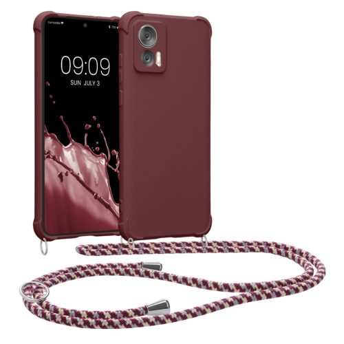 Husa cu jnur Motorola Edge 30 Neo, Violet, Silicon, KWM0000199S003C