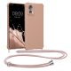 Husa cu jnur Motorola Edge 30 Neo, Crem, Silicon, KWM0000199S004C