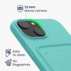 Husa Apple iPhone 15, Verde deschis, Silicon, KWM000020EM009C