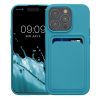 Husa Apple iPhone 15 Pro, Albastru deschis, Silicon, KWM000020EO007C