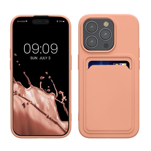 Husa Apple iPhone 15 Pro, Roz deschis, Silicon, KWM000020EO008C