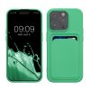 Husa Apple iPhone 15 Pro, Verde, Silicon, KWM000020EO010C