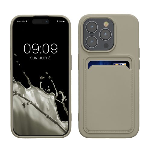 Husa Apple iPhone 15 Pro, Gri, Silicon, KWM000020EO011C