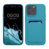 Husa Apple iPhone 15 Pro Max, Albastru deschis, Silicon, KWM000020EP007C
