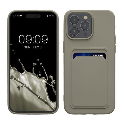 Husa Apple iPhone 15 Pro Max, Gri, Silicon, KWM000020EP011C