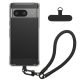 Husa cu jnur detasabil Google Pixel 7, Transparent/Negru, Silicon, KWM000020PC001C