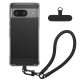 Husa cu jnur detasabil Google Pixel 8a, Transparent/Negru, Silicon, KWM000020PE001C