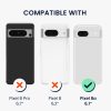 Husa cu jnur detasabil Google Pixel 8a, Transparent/Negru, Silicon, KWM000020PE001C