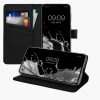 Husa Samsung Galaxy A35, Negru, Piele ecologica/Silicon, KWM000021TT001C