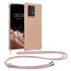 Husa cu jnur Motorola Edge 40 Neo, Crem, Silicon, KWM000022NX004C